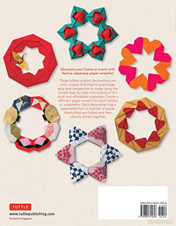 Beautiful Origami Paper Wreaths: Handmade Japanese Decorations for Every Occasion (Tuttle Specials) - Noriko Nagata [KSIĄŻKA]