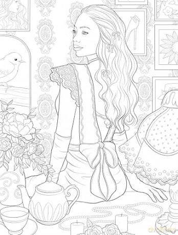Beauty, Bows, and Lace: Color the Coquette Aesthetic (Adult Coloring) - Paule Ledesma [KSIĄŻKA]