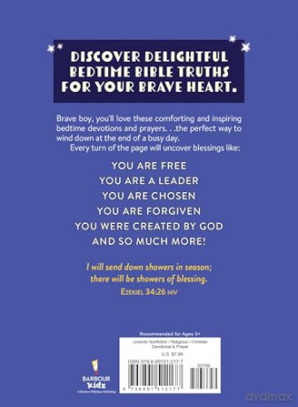 Bedtime Blessings and Prayers for Brave Boys: Read-Aloud Devotions - Compiled by Barbour Staff [KSIĄŻKA]