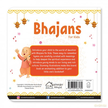 Bhajans For Kids - Illustrated Prayer Book: Illustrated Prayer Book, Bhajans in Three Languages for Easy Understanding (Illustrated Prayer Books) - Prakash Books [KSIĄŻKA]