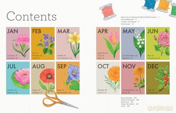 Birth Flower Embroidery: A Month-by-Month Celebration of Floral Embroidery - Amy L. Frazer [KSIĄŻKA]