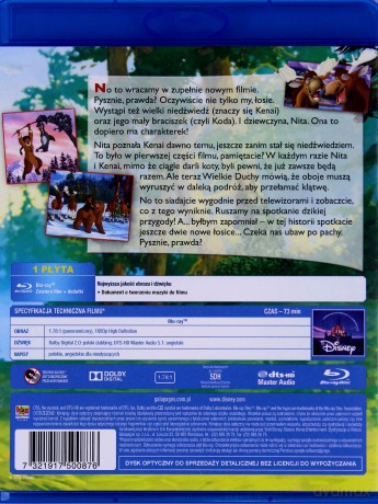 Mój brat niedźwiedź 2 [Blu-Ray]