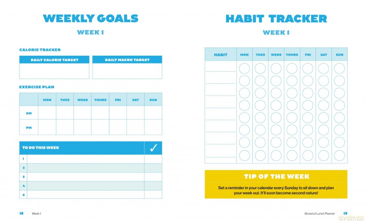 Bored of Lunch: Meal Planner: Plan your meals. Stay on budget. Track your calories. From the bestselling phenomenon - Nathan Anthony [KSIĄŻKA]