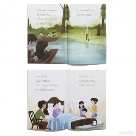 Boxcar Children Step into Reading Boxed Set #1: Meet the Boxcar Children; Surprise Island Adventure; Secret of the Yellow House;and Mystery at the Old Ranch - Gertrude Chandler Warner [KSIĄŻKA]