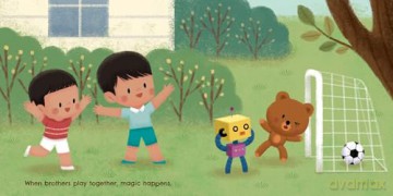 Brothers Are Brothers Forever: A Board Book about Sibling Love - Brooke Jorden [KSIĄŻKA]