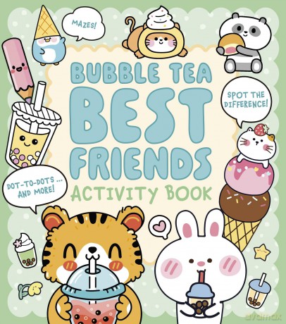 Bubble Tea Best Friends Activity Book: Mazes, Spot the Difference, Dot-to-Dot, and More! (Cosy Time) - Em Bruce [KSIĄŻKA]