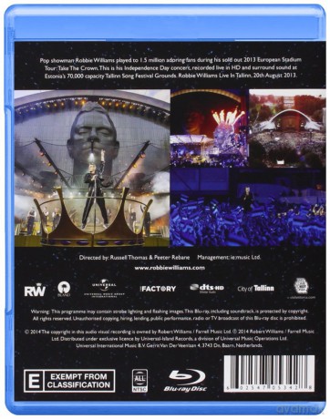Robbie Williams: Live In Tallinn [Blu-Ray]