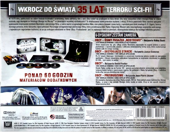 Kolekcja: Alien (wydanie rocznicowe) [6xBlu-Ray]