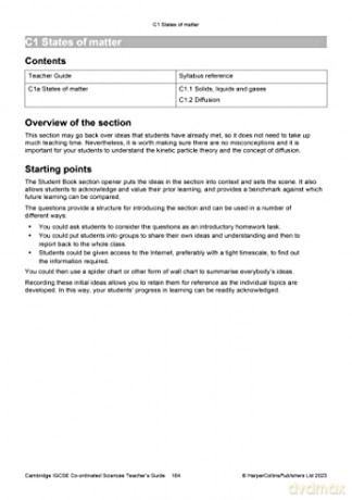 Cambridge IGCSE Co-ordinated Sciences Teacher Guide (Collins Cambridge IGCSE) - Malcolm Bradley [KSIĄŻKA]