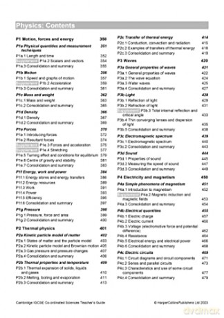 Cambridge IGCSE Co-ordinated Sciences Teacher Guide (Collins Cambridge IGCSE) - Malcolm Bradley [KSIĄŻKA]