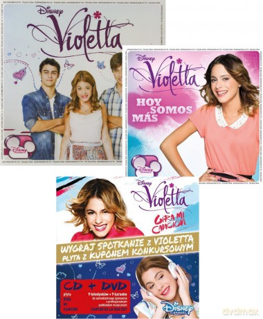 Violetta 1+2+3 Pakiet (Disney) [3CD]+[DVD]