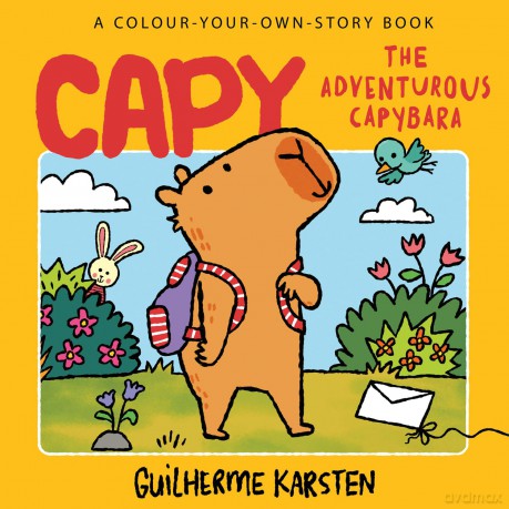 CAPY - The Adventurous Capybara: A Colour-Your-Own-Story Book: A fun-filled capybara colouring book. The perfect gift for kids! - Guilherme Karsten [KSIĄŻKA]