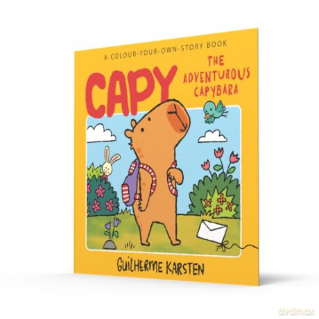 CAPY - The Adventurous Capybara: A Colour-Your-Own-Story Book: A fun-filled capybara colouring book. The perfect gift for kids! - Guilherme Karsten [KSIĄŻKA]
