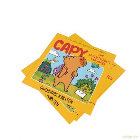 CAPY - The Adventurous Capybara: A Colour-Your-Own-Story Book: A fun-filled capybara colouring book. The perfect gift for kids! - Guilherme Karsten [KSIĄŻKA]