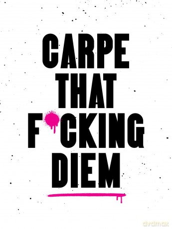 Carpe That F*cking Diem: Quotes and Mottos for Making the Most of Life [KSIĄŻKA]