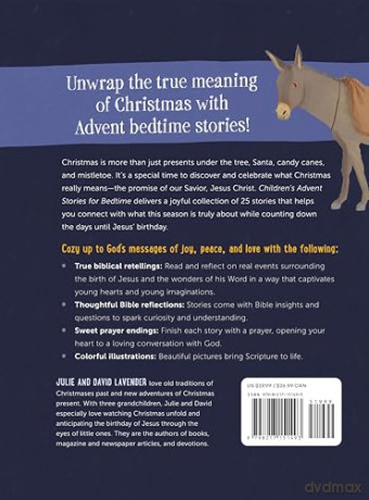 Childrens Advent Stories for Bedtime (Fully Illustrated): Celebrate the True Meaning of Christmas - Julie Lavender [KSIĄŻKA]