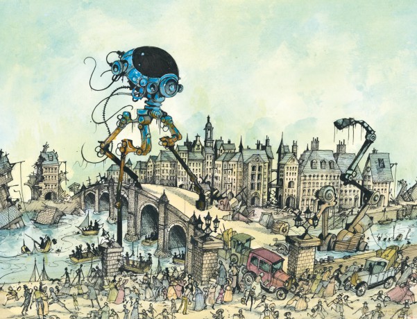 Chris Mould's War of the Worlds: Illustrated Edition (Young Adult Classics) - H. G. Wells [KSIĄŻKA]