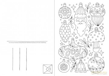 Christmas Coloring Postcards: 20 Festive Holiday Cards to Color, Sign, and Send: 2 (Color and Connect) - Emelie Lidehäll Öberg [KSIĄŻKA]