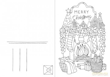 Christmas Coloring Postcards: 20 Festive Holiday Cards to Color, Sign, and Send: 2 (Color and Connect) - Emelie Lidehäll Öberg [KSIĄŻKA]