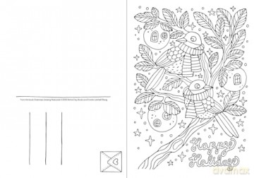 Christmas Coloring Postcards: 20 Festive Holiday Cards to Color, Sign, and Send: 2 (Color and Connect) - Emelie Lidehäll Öberg [KSIĄŻKA]
