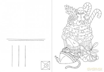 Christmas Coloring Postcards: 20 Festive Holiday Cards to Color, Sign, and Send: 2 (Color and Connect) - Emelie Lidehäll Öberg [KSIĄŻKA]