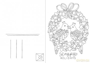 Christmas Coloring Postcards: 20 Festive Holiday Cards to Color, Sign, and Send: 2 (Color and Connect) - Emelie Lidehäll Öberg [KSIĄŻKA]
