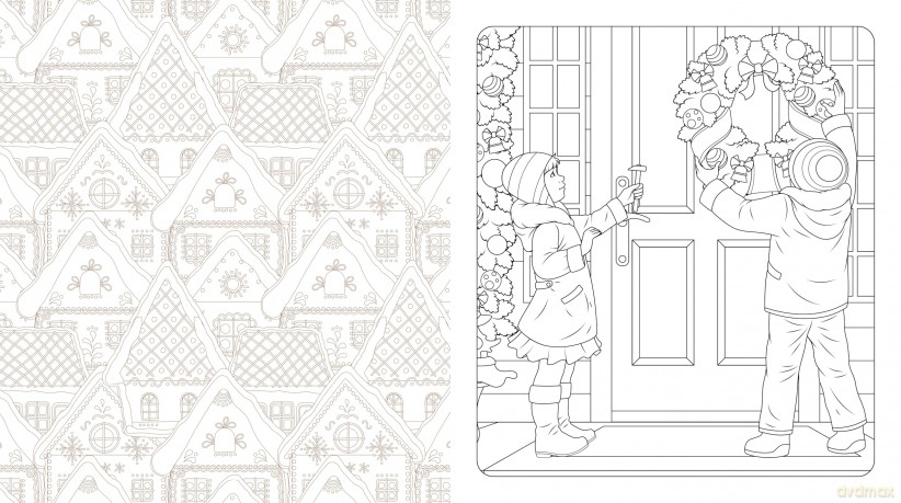 Christmas Doors Coloring Book: Deck the Doors with Holiday Spirit (Chartwell Coloring Books) - Editors of Chartwell Books [KSIĄŻKA]