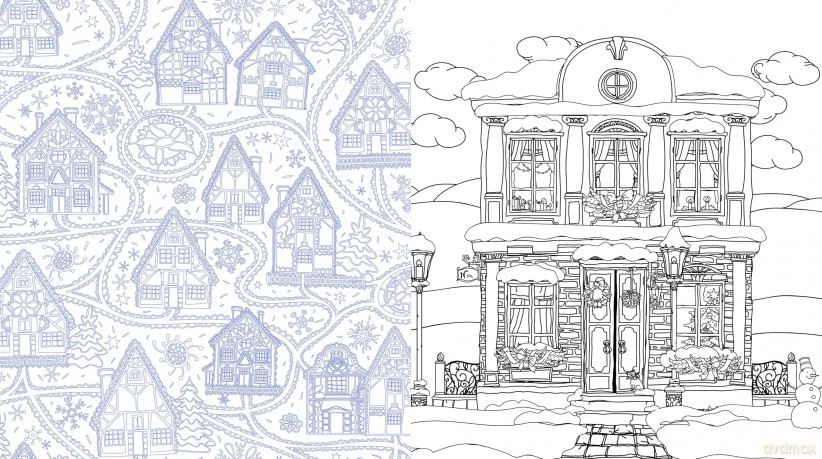 Christmas Doors Coloring Book: Deck the Doors with Holiday Spirit (Chartwell Coloring Books) - Editors of Chartwell Books [KSIĄŻKA]