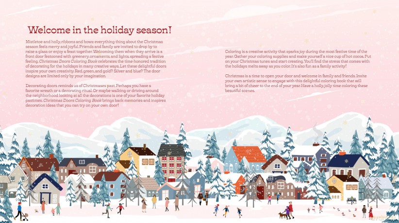 Christmas Doors Coloring Book: Deck the Doors with Holiday Spirit (Chartwell Coloring Books) - Editors of Chartwell Books [KSIĄŻKA]