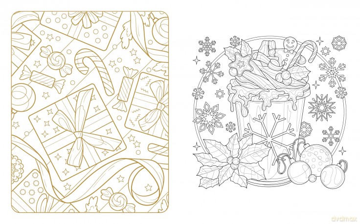 Christmas Magic Coloring Book (Chartwell Deluxe Spredges Editions) - Editors of Chartwell Books [KSIĄŻKA]