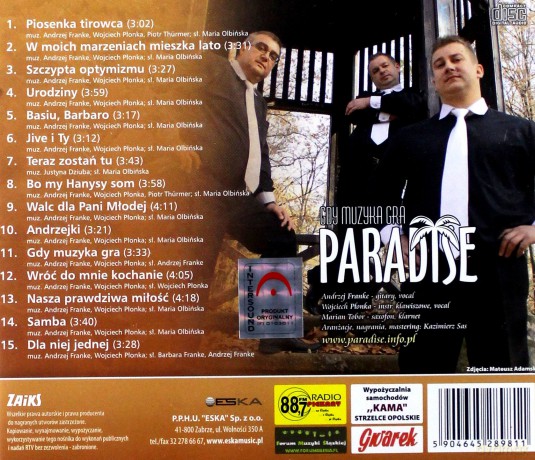 Paradise: Gdy Muzyka Gra [CD]
