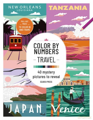 Color by Numbers: Travel: 40 mystery pictures to reveal (Colour by Numbers) - Search Press [KSIĄŻKA]