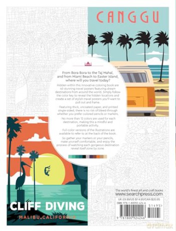Color by Numbers: Travel: 40 mystery pictures to reveal (Colour by Numbers) - Search Press [KSIĄŻKA]