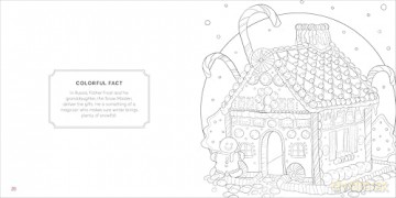 Color Christmas Bright: A Very Merry Coloring Book for Adults - Frechverlag [KSIĄŻKA]