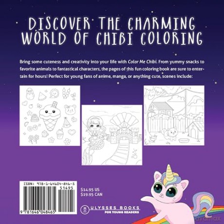 Color Me Chibi: A Coloring Book Featuring 75 Scenes of Kawaii Creatures, Food, Pets, and More - Editors of Ulysses P [KSIĄŻKA]