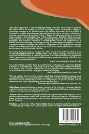 Concept-Based Language Instruction and Genre-Based Second Language Writing Pedagogy: Provoking and Assessing Development: 171 (Second Language Acquisition) - J. Elliott Casal [KSIĄŻKA]