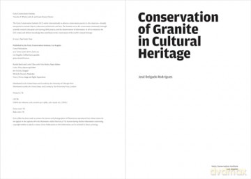 Conservation of Granite in Cultural Heritage - Jose Delgado Rodrigues [KSIĄŻKA]