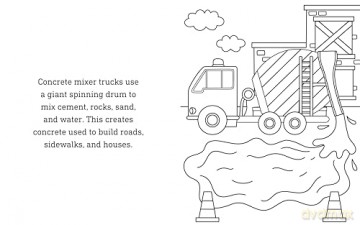 Construction Coloring Book for Kids: A to Z Coloring Fun With Mighty Trucks, Excavators, Dump Trucks, and More! - Liv Wan [KSIĄŻKA]