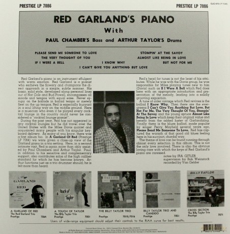 Red Garland: Red Garland's Piano [Winyl]