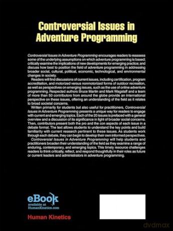 Controversial Issues in Adventure Programming - Bruce Martin: Mark Wagstaff [KSIĄŻKA]