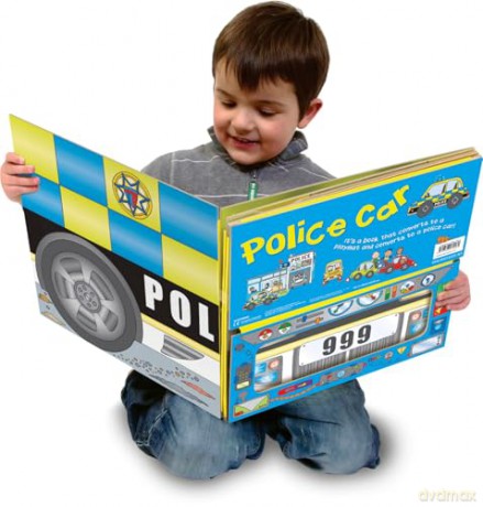 Convertible Police Car: Three toddler-friendly activities in one fold-out pack: a sit-in vehicle, interactive playmat and engaging story! (Convertibles) - Miles Kelly [KSIĄŻKA]