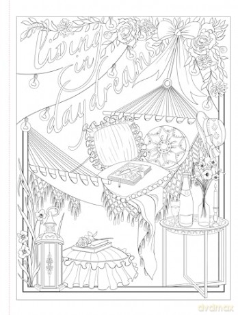 Coquette: A Coloring Book of Dreamy Designs for the Romantic Soul - Chellie Carroll [KSIĄŻKA]