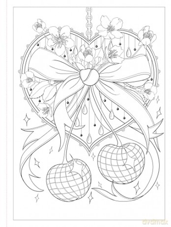 Coquette: A Coloring Book of Dreamy Designs for the Romantic Soul - Chellie Carroll [KSIĄŻKA]