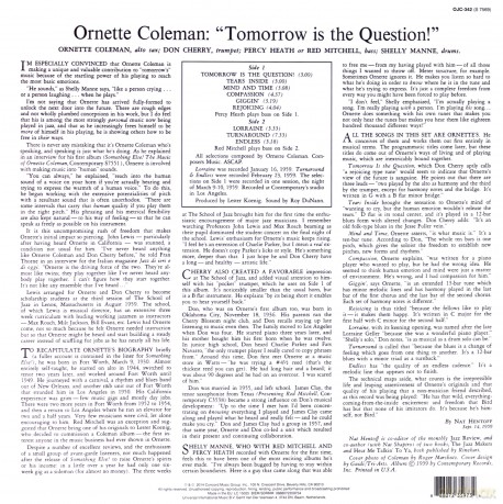 Ornette Coleman: Tomorrow Is The Question! [Winyl]
