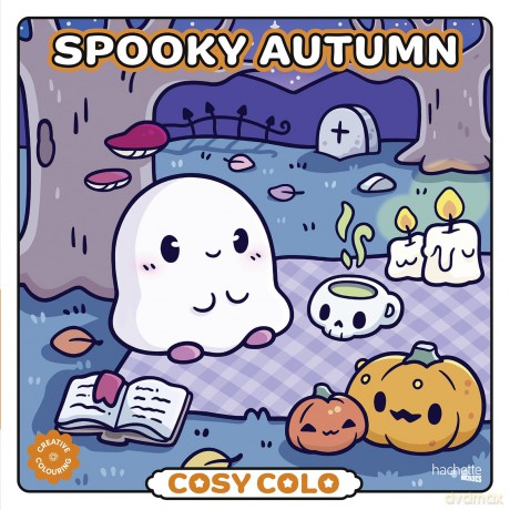 Cosy Colo - Spooky Autumn: A creative colouring book with spooky-cute ghosts and costumed critters! - LilyPaw Studio [KSIĄŻKA]