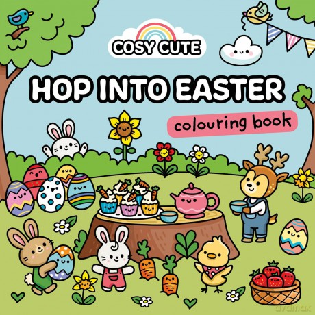 Cosy Cute Hop into Easter: A cute spring-themed cozy colouring book for tweens, teens and adults! The perfect gift for fans of Coco Wyo and TikTok colouring - Farshore [KSIĄŻKA]