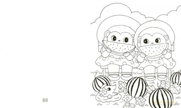 Cozy Coloring: Self-Care: 50 super cute and calm animal scenes to color in - Lulu Mayo [KSIĄŻKA]