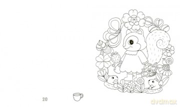 Cozy Coloring: Self-Care: 50 super cute and calm animal scenes to color in - Lulu Mayo [KSIĄŻKA]