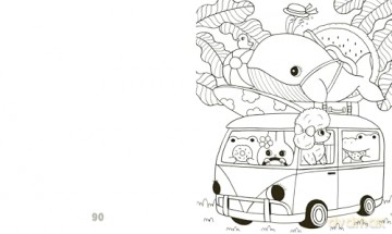 Cozy Coloring: Self-Care: 50 super cute and calm animal scenes to color in - Lulu Mayo [KSIĄŻKA]
