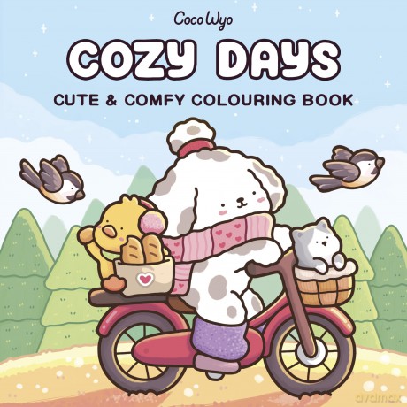 Cozy Days: A cute and comfy colouring book for all ages (Coco Wyo) - Coco Wyo [KSIĄŻKA]